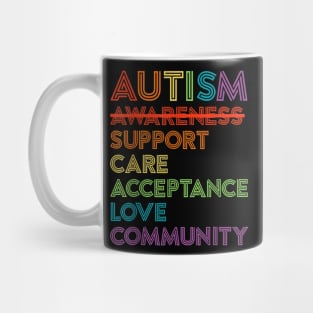 Autism Awareness Support Care Acceptance Ally Mug